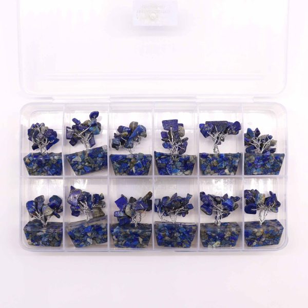Mini Gemstone Tree On Orgonite Base - Sodalite (15 stones) - Image 4