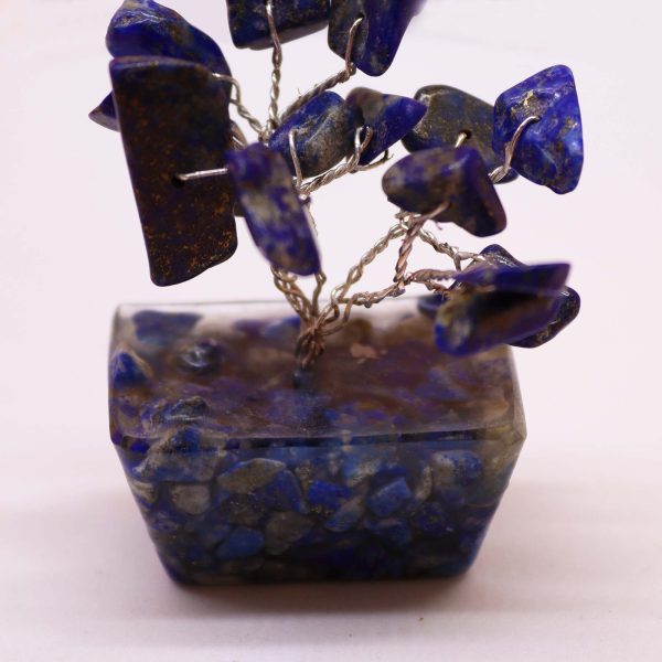 Mini Gemstone Tree On Orgonite Base - Sodalite (15 stones) - Image 3