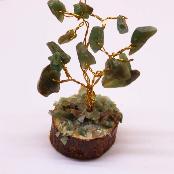 Mini Gemstone Tree On Wood Base - Carnelian (15 stones) - Image 3