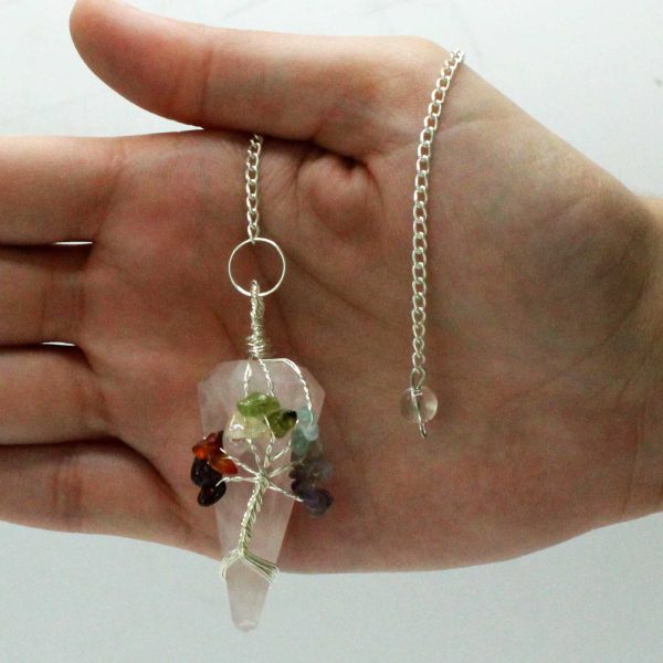 Magic Pendulum - Seven Chakra - Rose Quartz - Image 4