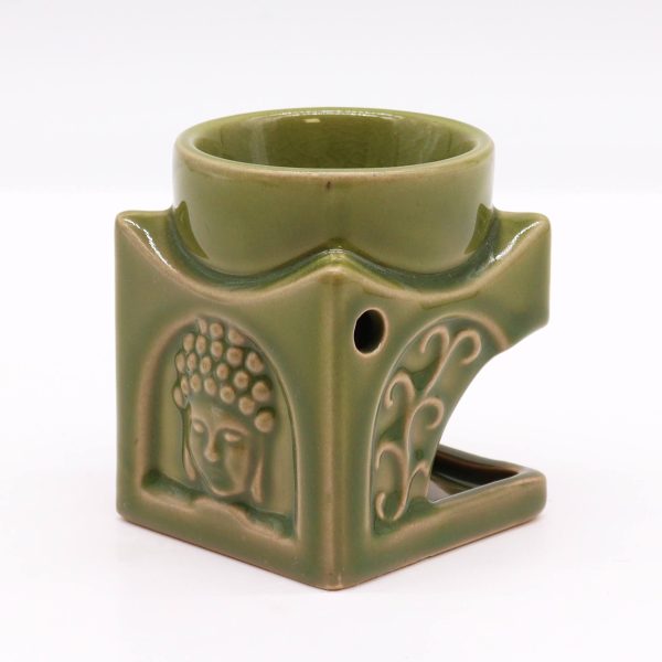Square Buddha Burner - Light Jade - Image 2