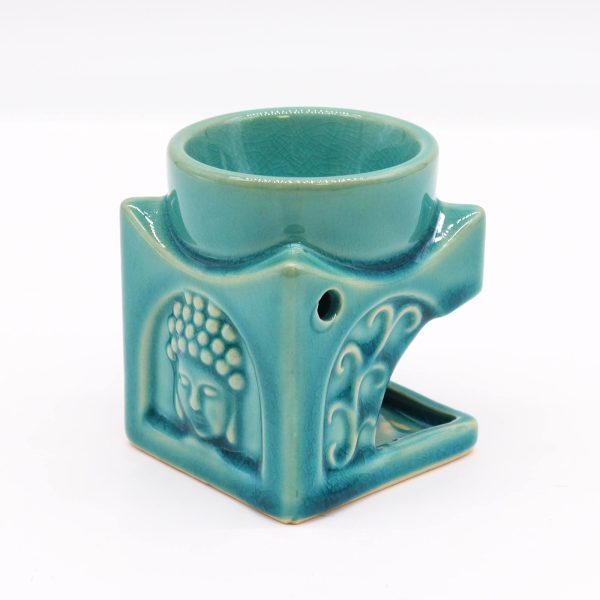 Square Buddha Burner - Soft Turquoise - Image 2