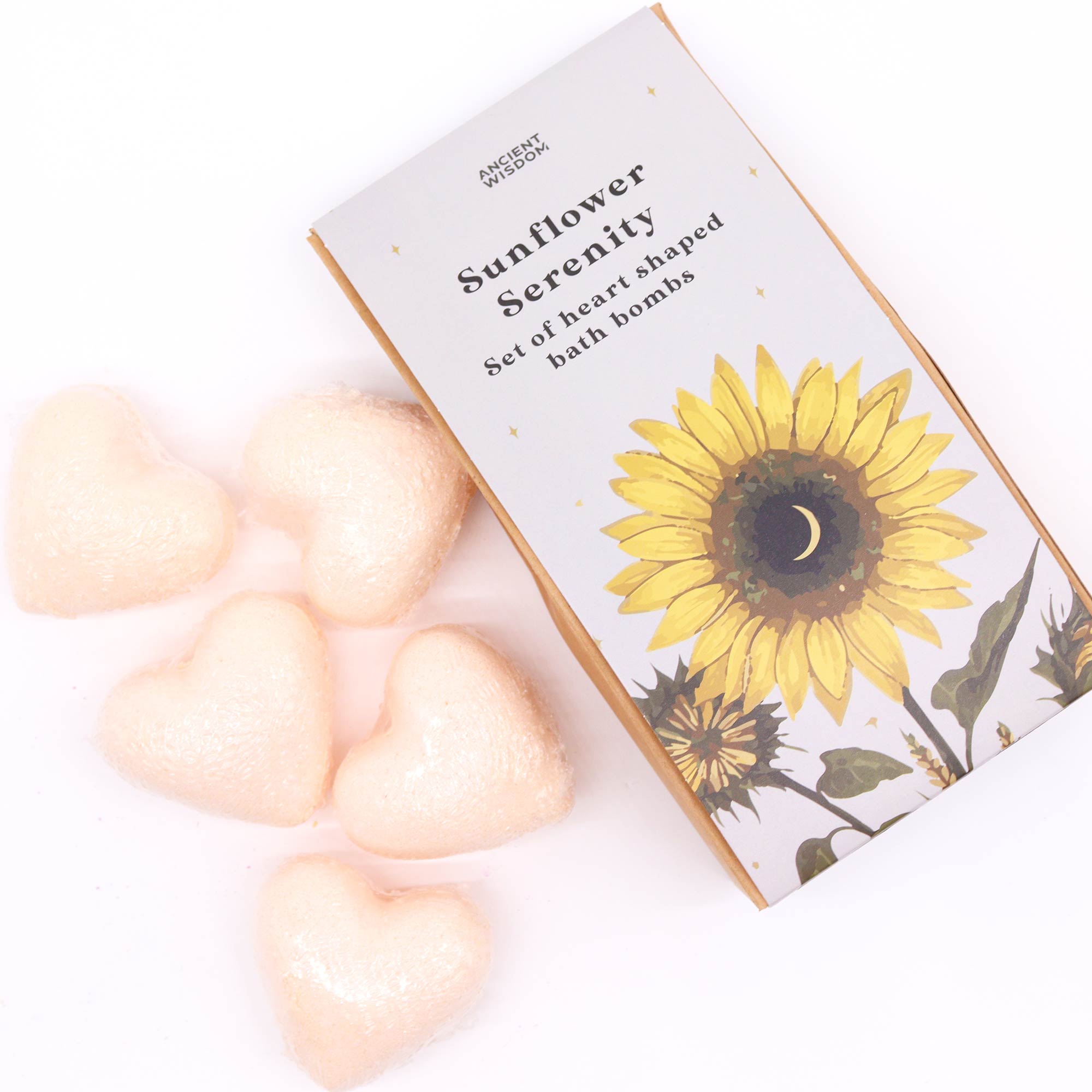 Sunflower Serenity Bath Heart Gift Set - Image 4