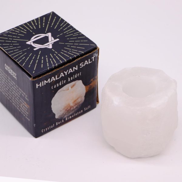 Crystal Rock Himalayan Salt Candle Holder 600-800g - Image 2