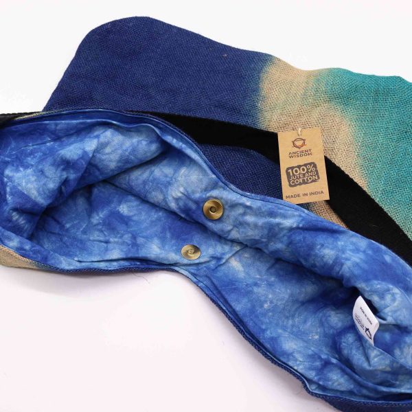 Soft Blend Shoulder Tote - Denim Blue - Image 2