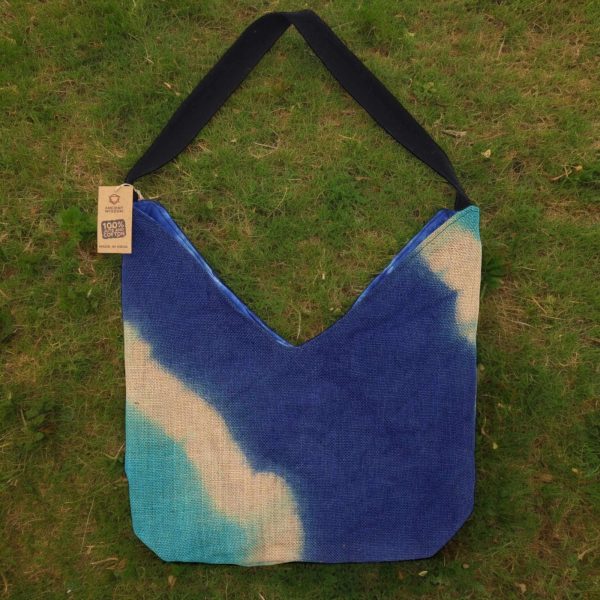 Soft Blend Shoulder Tote - Denim Blue - Image 3
