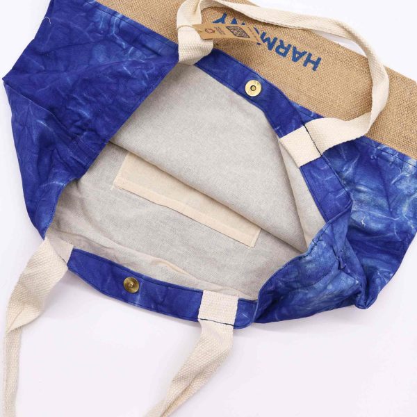 All Natural Bag - Blue Stonewash - Mandala - Harmony - Image 2
