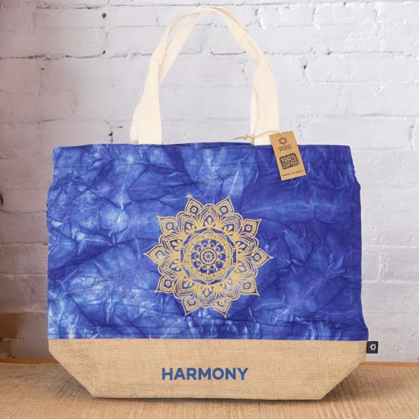 All Natural Bag - Blue Stonewash - Mandala - Harmony - Image 3