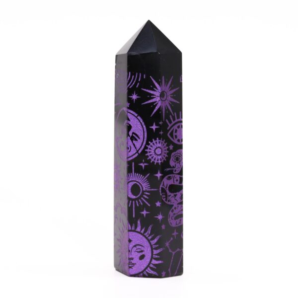 Black Obsidian Point - Mystic Story - Deep Purple - Image 2
