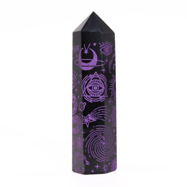 Black Obsidian Point - Mystic Story - Deep Purple - Image 5