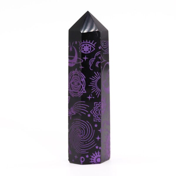Black Obsidian Point - Mystic Story - Deep Purple - Image 6