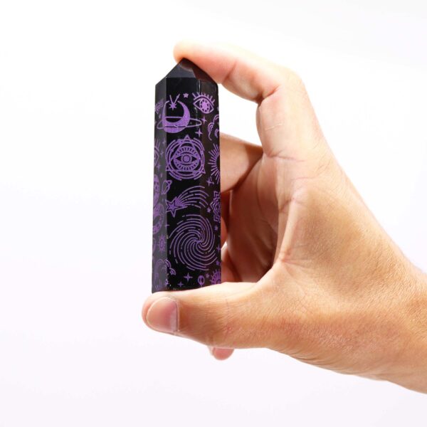 Black Obsidian Point - Mystic Story - Deep Purple - Image 7