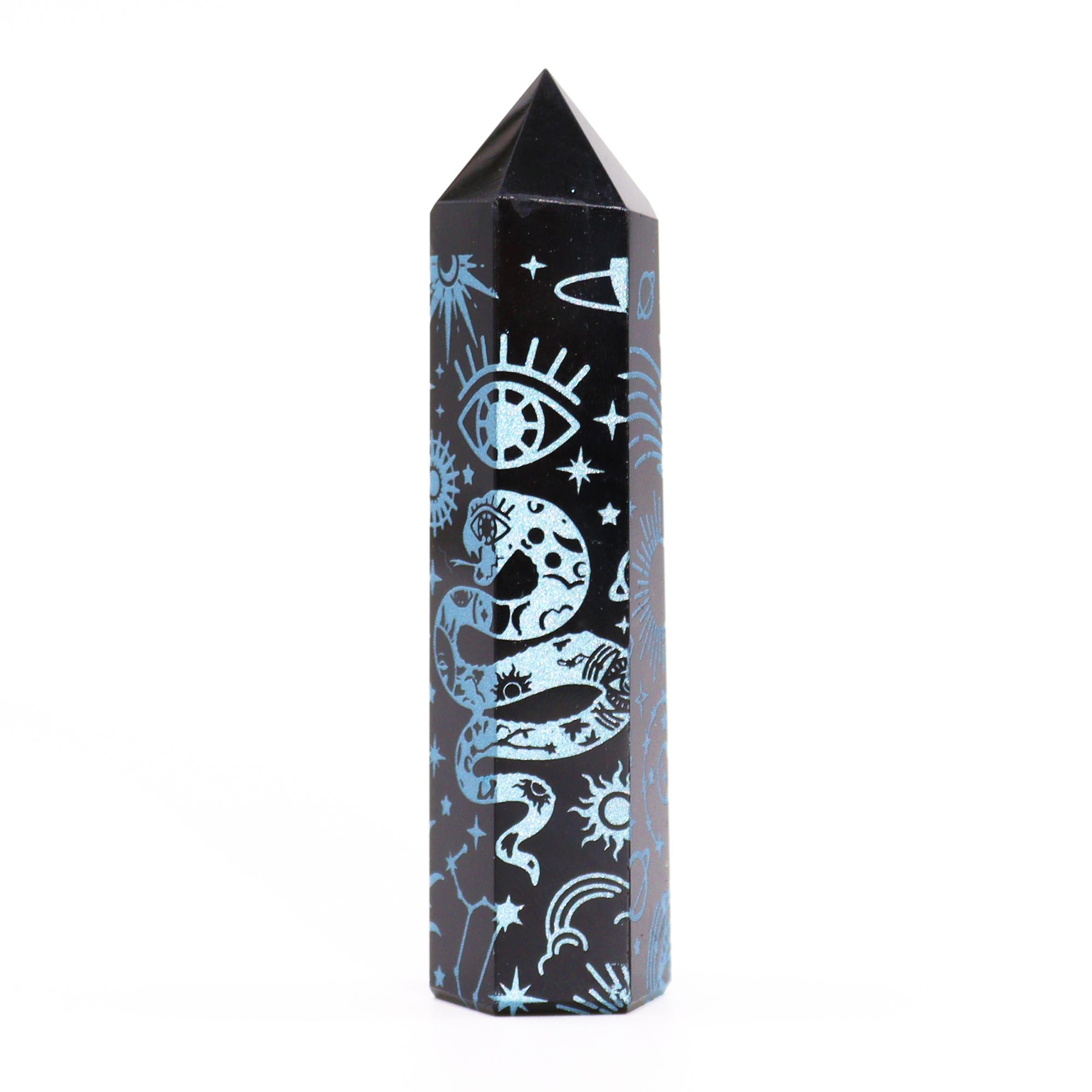 Black Obsidian Points - Mystic Story - Sky Blue - Image 4