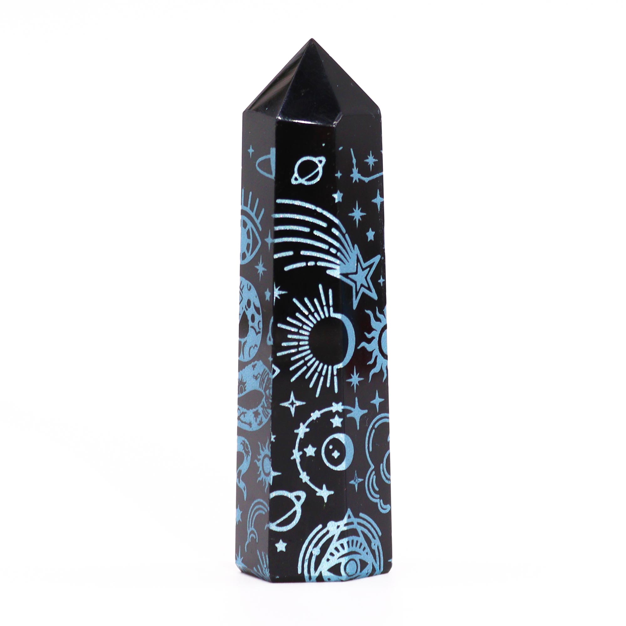 Black Obsidian Points - Mystic Story - Sky Blue - Image 5