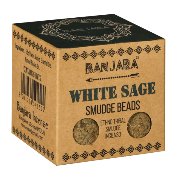 Banjara Smudge Beads - White Sage - Image 2