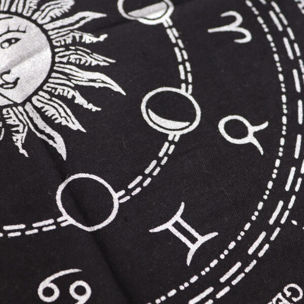 Fringed Cotton Altar Cloth - Horoscope - Image 2