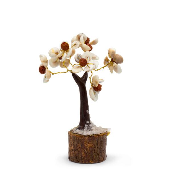 Gomati Chakra Circle Stone Tree with Rudraksha Med - (45 stones)
