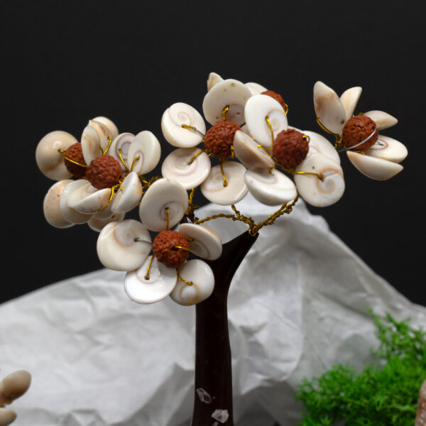 Gomati Chakra Circle Stone Tree with Rudraksha Med - (45 stones) - Image 2