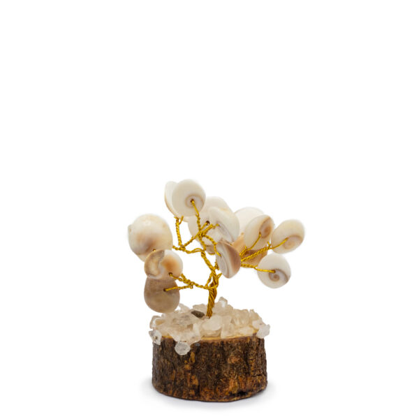 Gomati Chakra Circle Stone Tree with Rudraksha Small - (15 stones)