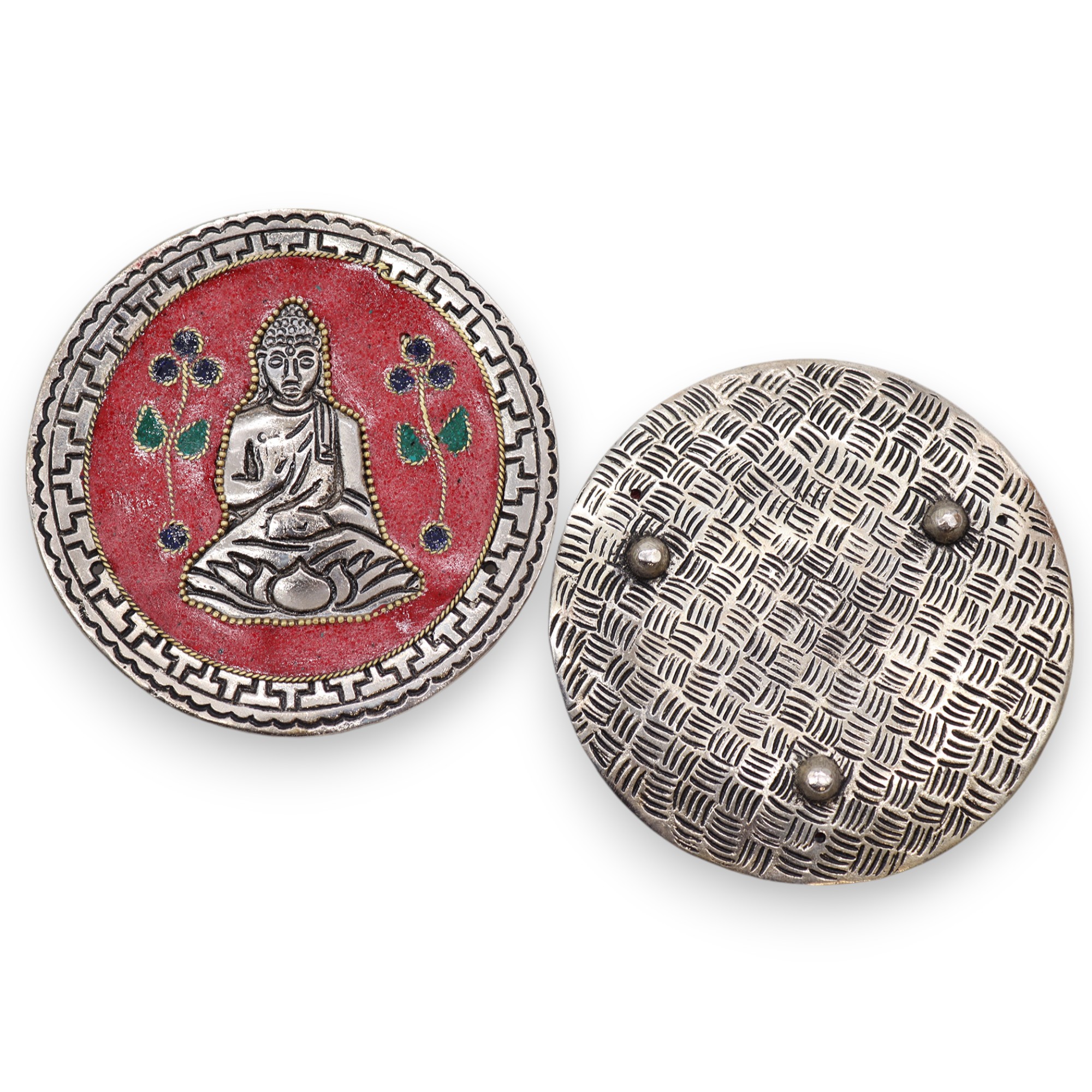 Buddha Red Decor Incense Holder - Image 2