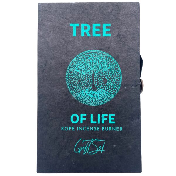 Rope Incense and Silver Plated Holder Set - Tree of Life - Image 3