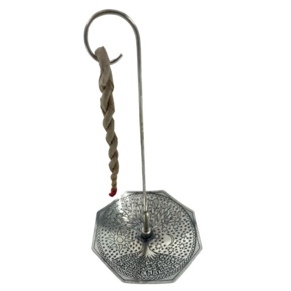 Rope Incense and Silver Plated Holder Set - Tree of Life - Image 4