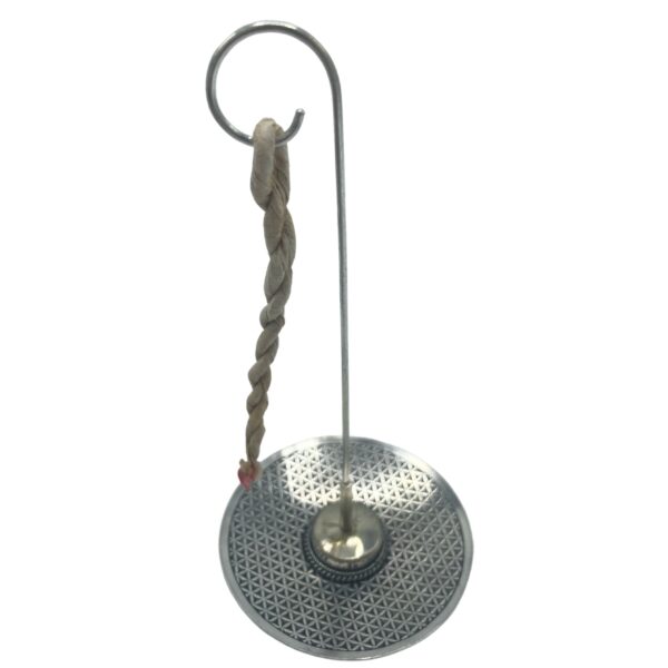 Rope Incense and Silver Plated Holder Set - Flower of Life - Image 4