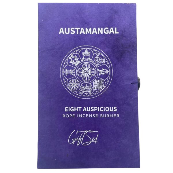 Rope Incense and Silver Plated Holder Set - Astamangal - Image 5