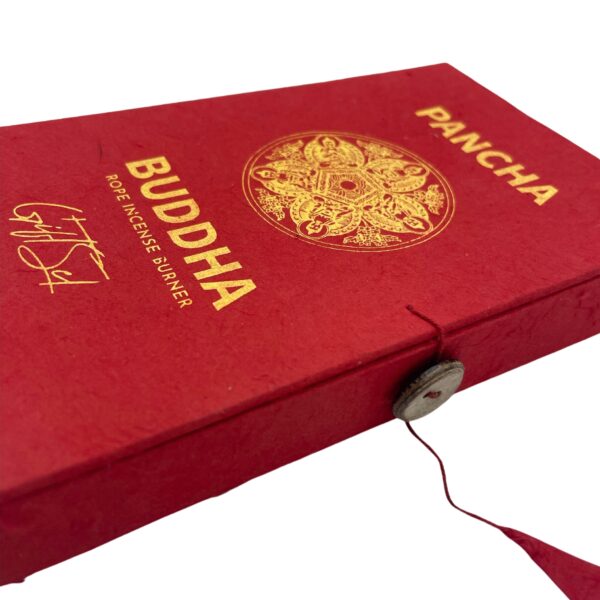 Rope Incense and Silver Plated Holder Set - Pancha Buddha - Image 7