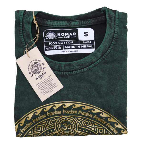 Small Stone Washed T-Shirt - Chakra - Green - Image 2