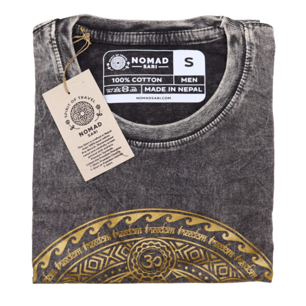 Small Stone Washed T-Shirt - Chakra - Dark Grey - Image 2
