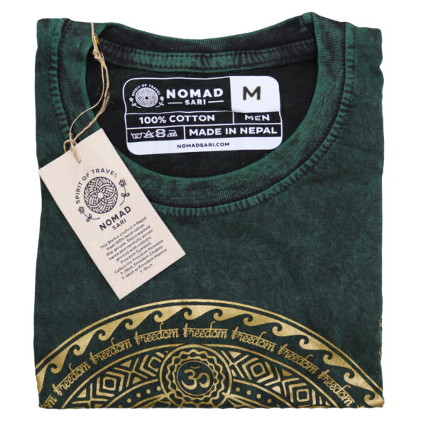 Medium Stone Washed T-Shirt - Chakra - Green - Image 2