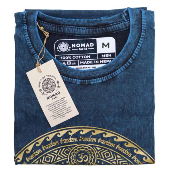 Medium Stone Washed T-Shirt - Chakra - Blue - Image 2