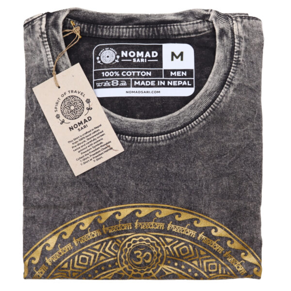 Medium Stone Washed T-Shirt - Chakra - Dark Grey - Image 2