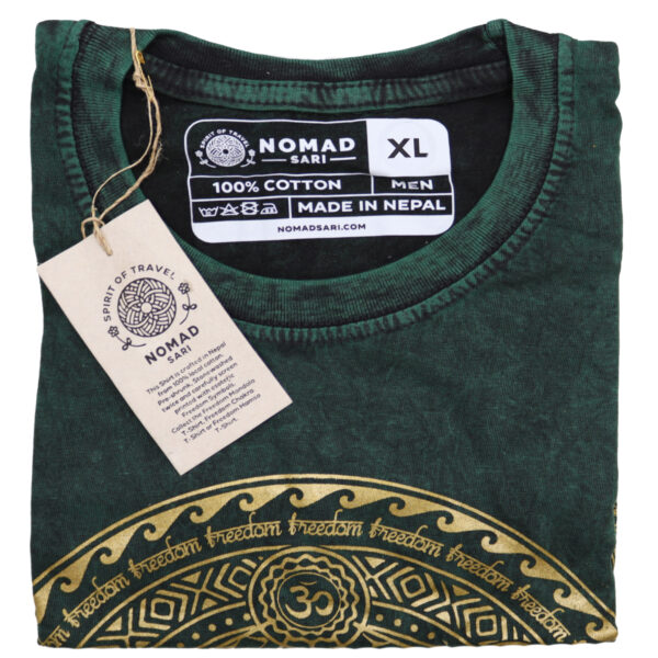 Extra Large Stone Washed T-Shirt - Chakra - Green - Image 3