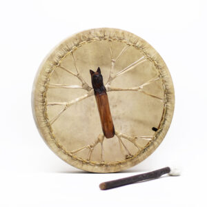 Spirit of the Wolf - Shaman Drum & Stick- Tunable - 40cm