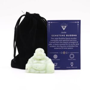 Gemstone Large Buddha - Jade - 50x40x20mm
