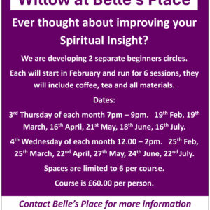 A Beginners Circle with Willow at Belle’s Place