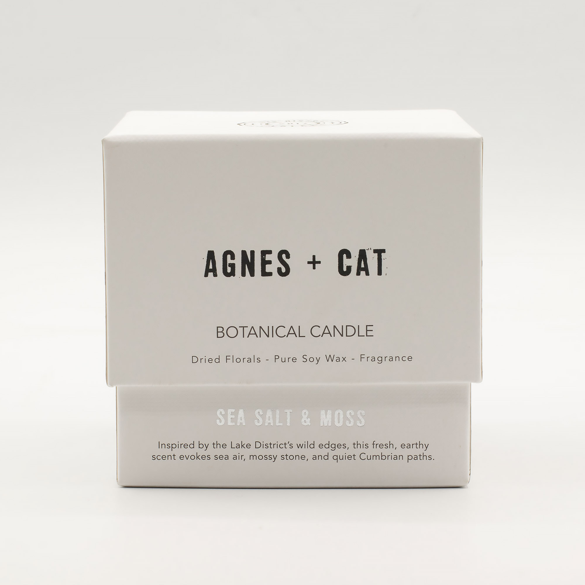 Agnes + Cat Botanical Soy Wax Candle - Seasalt & Moss - Image 3