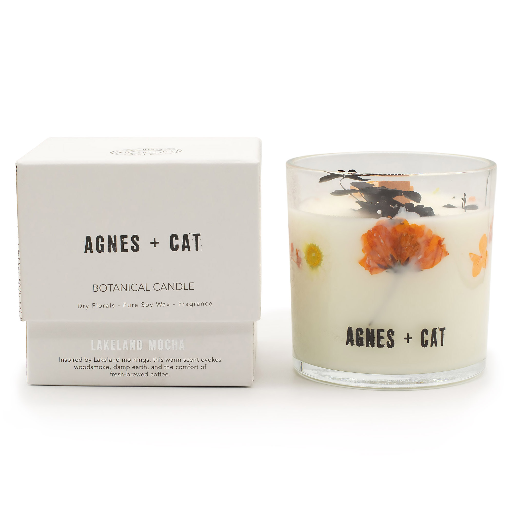Agnes + Cat Botanical Soy Wax Candle - Lakeland Mocha - Image 2