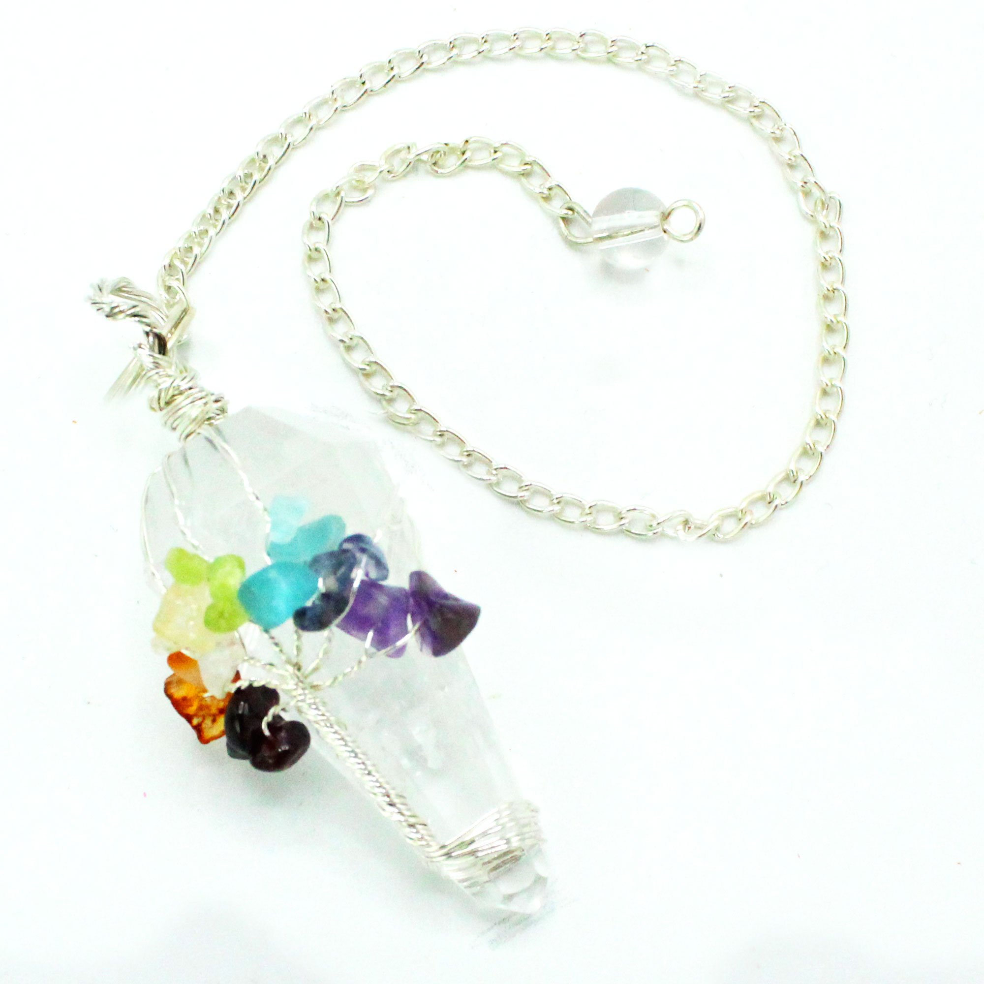 Magic Pendulum - Seven Chakra - Rock Quartz - Image 2