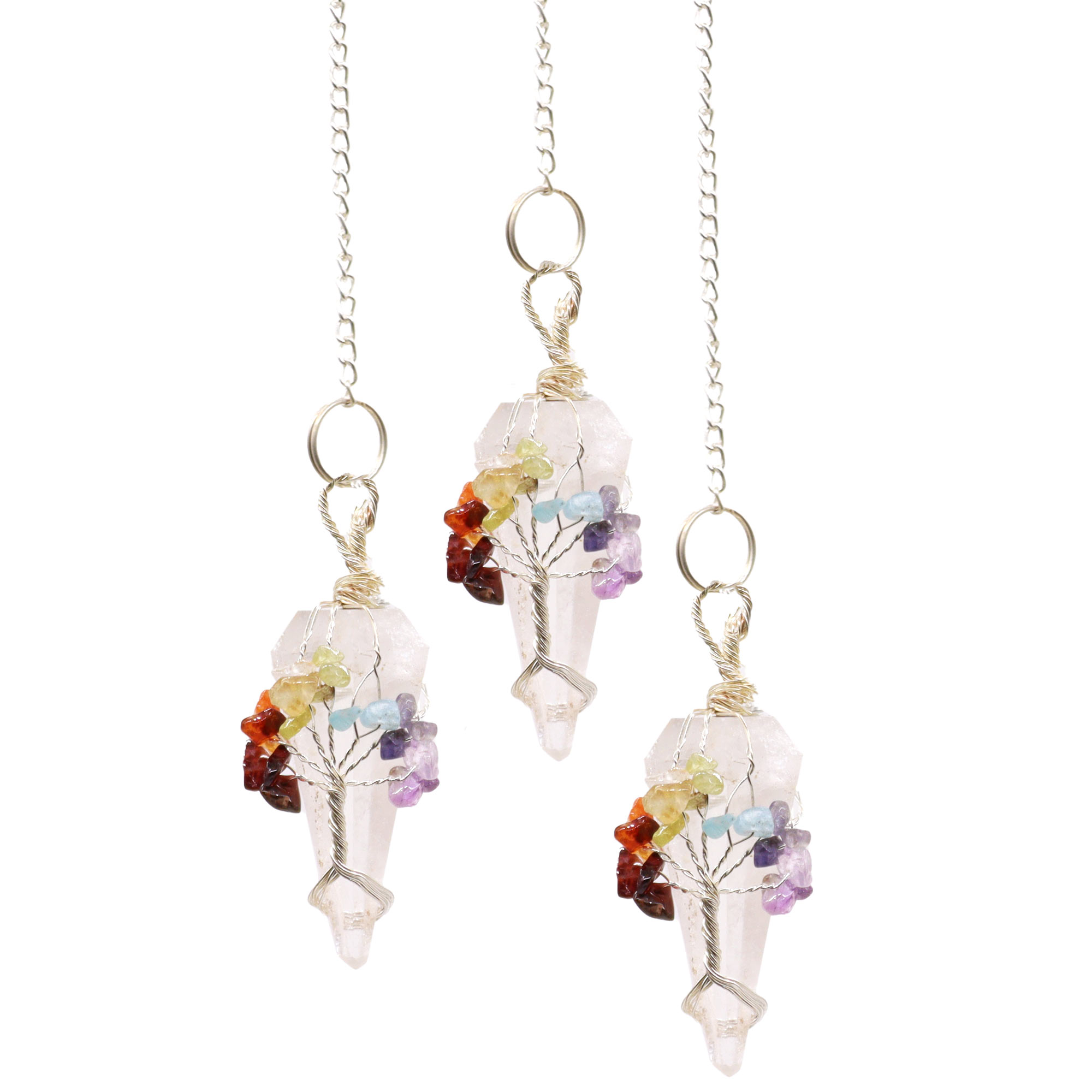 Magic Pendulum - Seven Chakra - Rock Quartz - Image 4