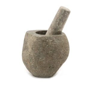Natural Riverstone Decorative Pestle & Mortar -Medium (approx 12x8cm)