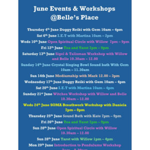 What is on in June at Belle's Place
