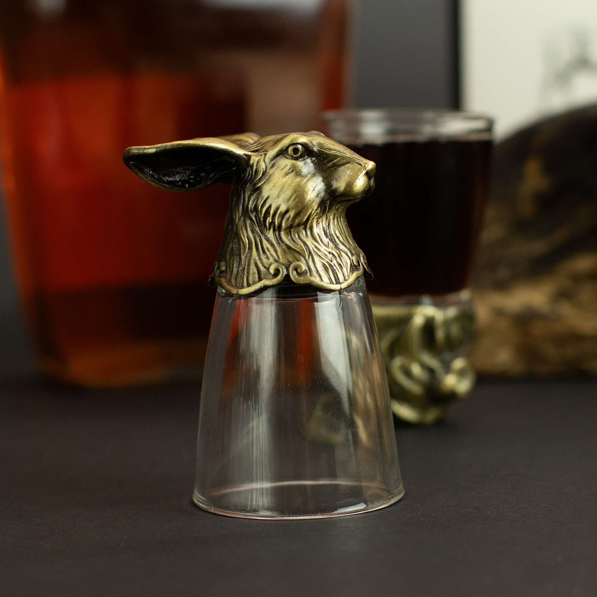 Gift Set of 12 Bottom Up Shot Glasses (25ml) - Forest & Mystical Creatures - Antique Bronze - Image 17