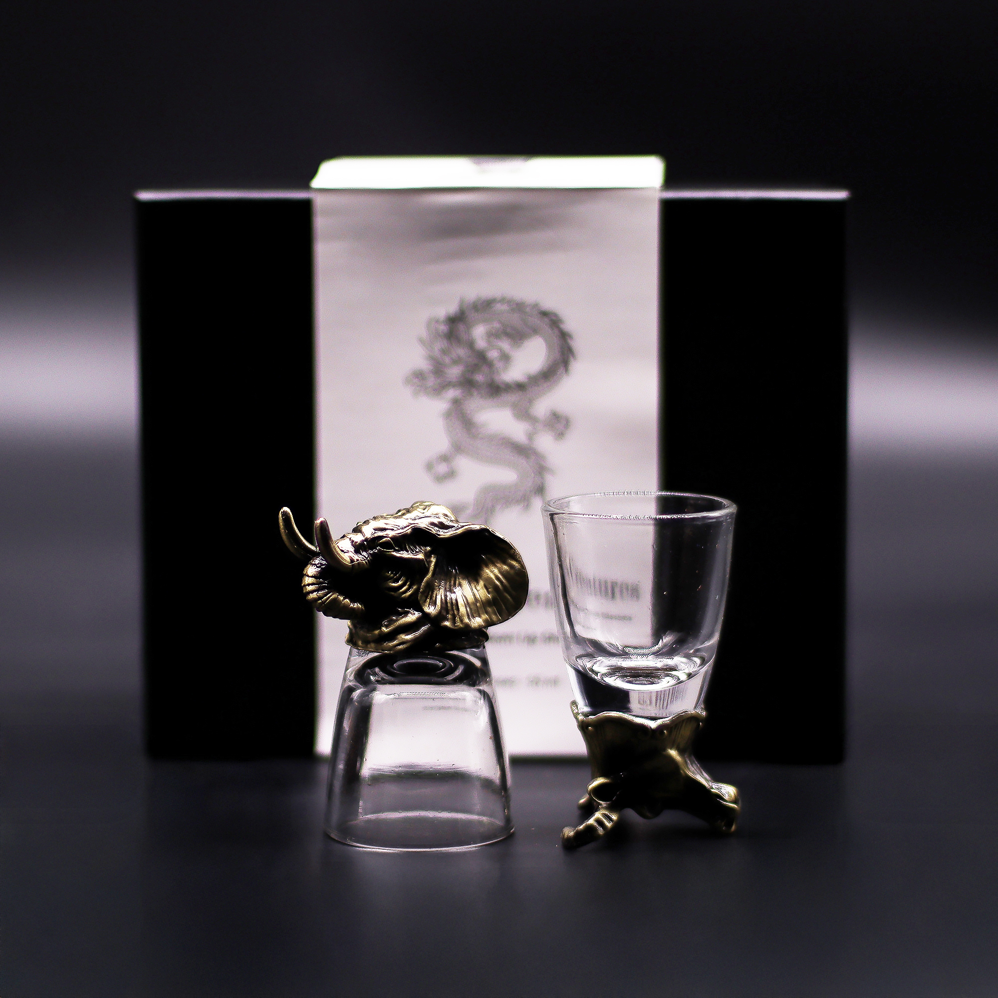 Gift Set of 6 Bottom Up Shot Glasses (50ml) - Mystical Creatures - Image 7