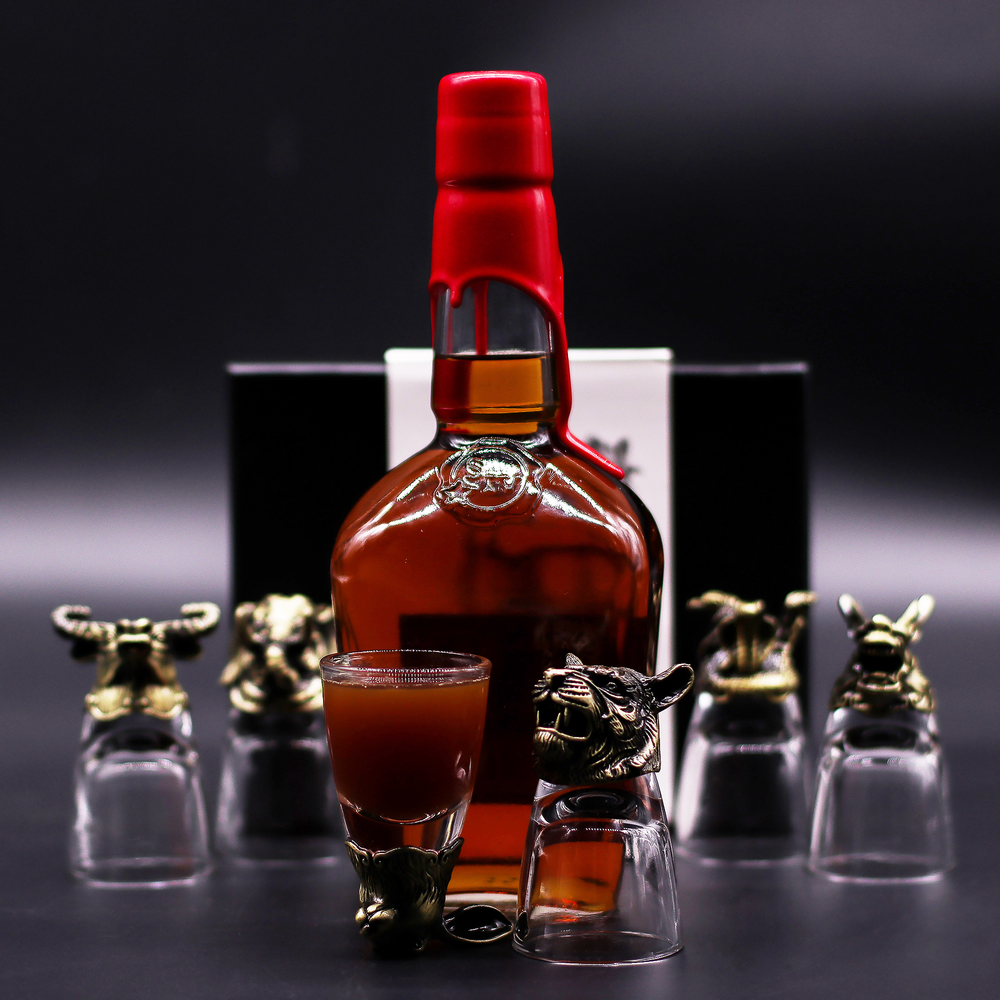 Gift Set of 6 Bottom Up Shot Glasses (50ml) - Mystical Creatures - Image 10