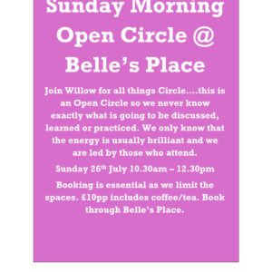 26th July Open Spiritual Circle