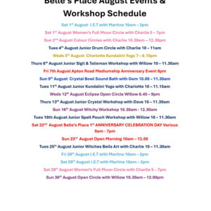 August Events @Belle's Place