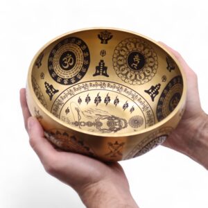 Pure Brass Etched Yogi - Large Approx 18x8cm - 1100gm